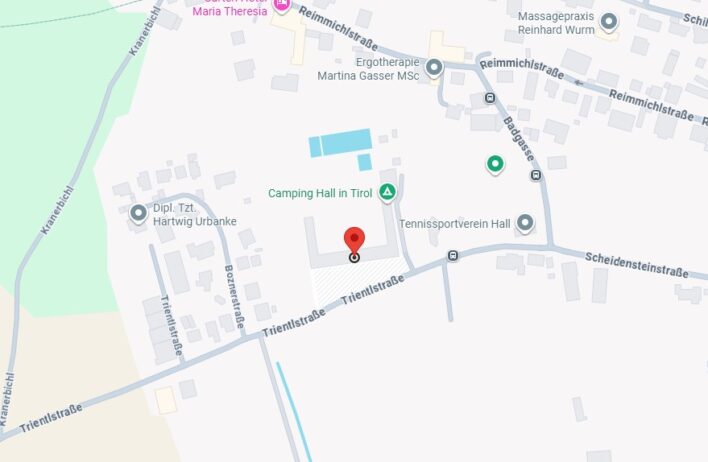 Anfahrt Schwimmbad Hall i. T.