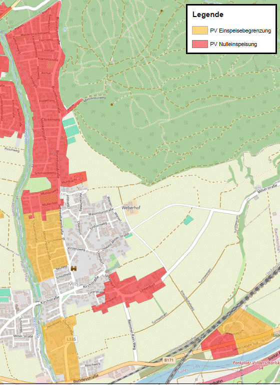 Netzkapazitäten Mils