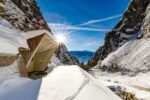 Der Trinkwasserstollen im Karwendel zur Winterzeit