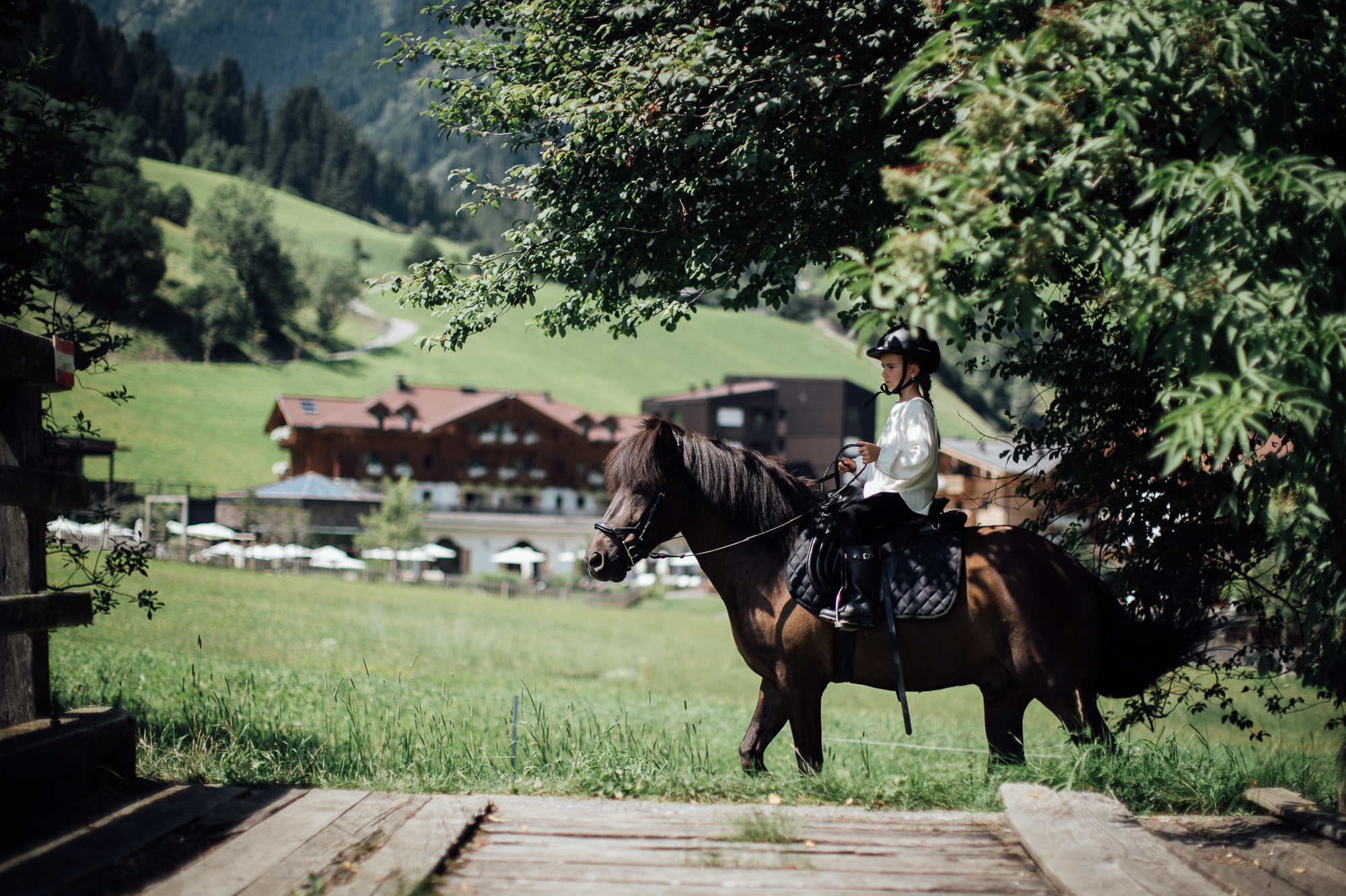 Kind beim Ausritt