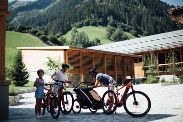 Familienfahrradtour im Urlaub